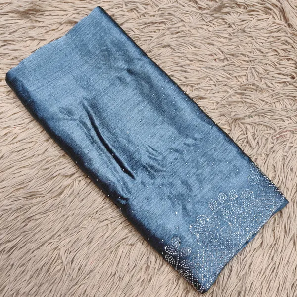 Premium Bridal Hijab with stone work | HJ02
